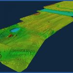 Digital terrain model in the area of the underground gas nework.